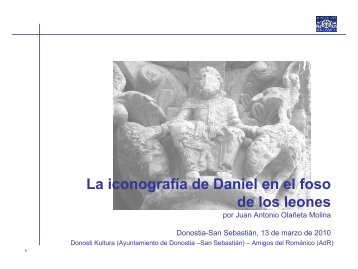 La iconografía de Daniel en el foso de los leones - Claustro