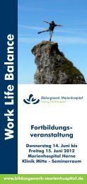 Flyer Work Life Balance - Marienhospital Herne