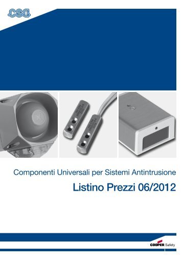 Listino Prezzi 06/2012 - Dstsicurezza.it