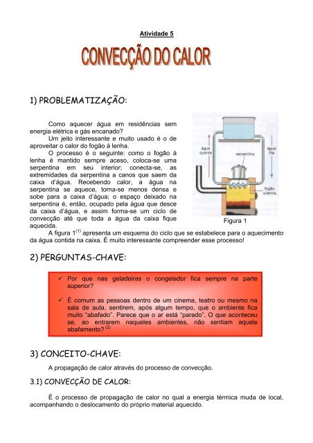 Convecção Térmica - Propostas para o Ensino de Física