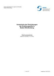 2011 KVJS Heimverzeichnis Ba-Wue Juli 2011.pdf - Kinder- und ...