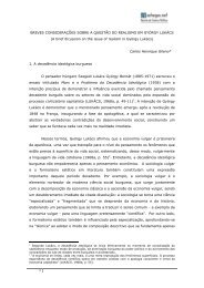 Breves considerações sobre a questão do realismo em György Lukács