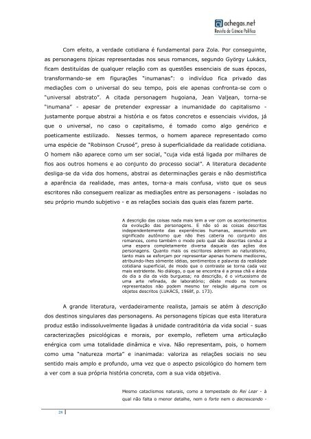 Breves considerações sobre a questão do realismo em György Lukács