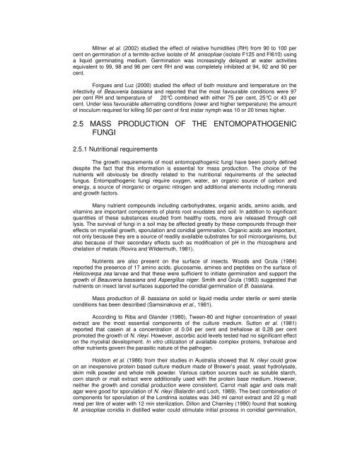 ISOLATION AND CHARACTERIZATION OF ENTOMOPATHOGENIC ...