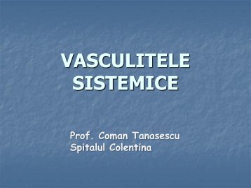 VASCULITELE SISTEMICE