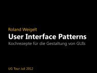 UI Patterns - Roland Weigelt