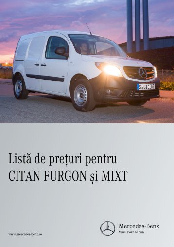 Download Listă de preţ Citan Furgon - Mercedes-Benz România