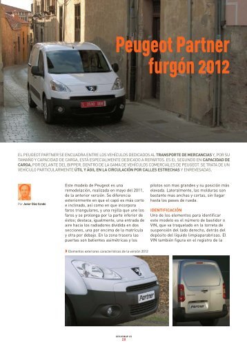 Peugeot Partner, furgón 2012