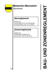 7.4 Bau- und Zonenreglement final - Metzerlen-Mariastein