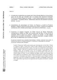 SÈRIE 1 PAAU. LOGSE 1999-2000 LITERATURA CATALANA 1. A ...