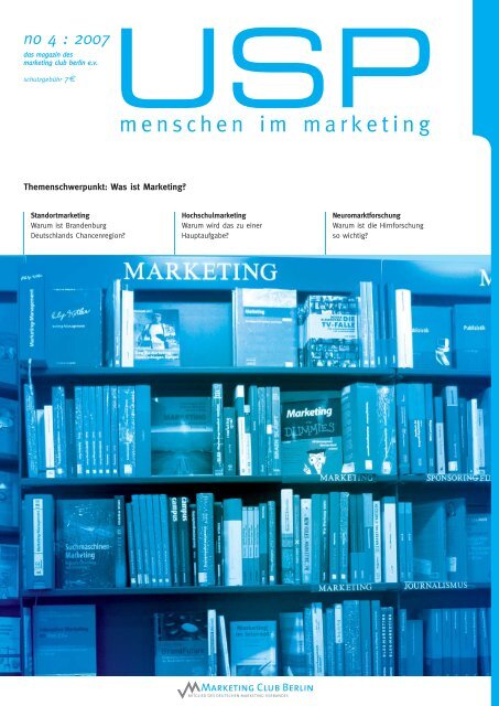 Themenschwerpunkt: Was ist Marketing? - Marketing Club Berlin