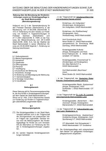 Satzung über die Benutzung der Kindereinrichtungen11.pdf - Stadt ...