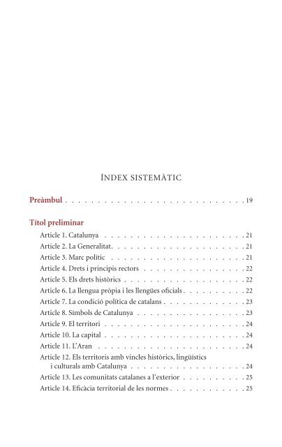 Estatut d'autonomia de Catalunya. Text consolidat - Federalista.info