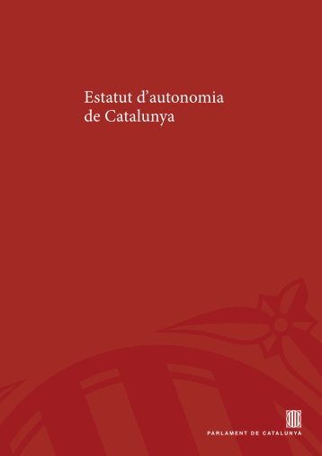 Estatut d'autonomia de Catalunya