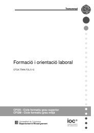 Formació i orientació laboral (GM) - IOC