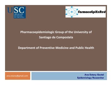 Ana Estany Gestal - International Society for Pharmacoepidemiology