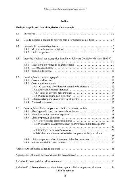 Pobreza e Bem-Estar em Moçambique - International Food Policy ...