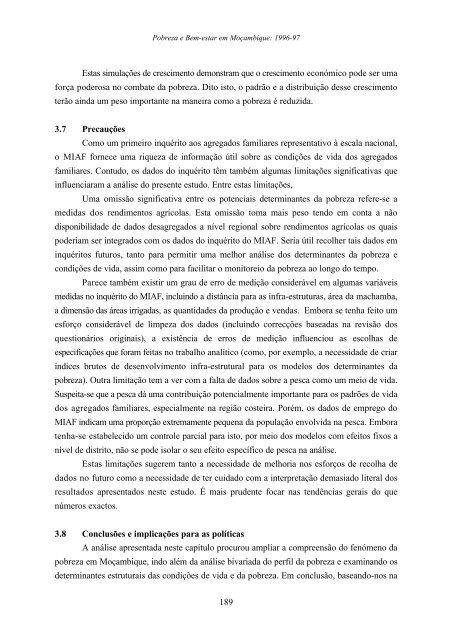 Pobreza e Bem-Estar em Moçambique - International Food Policy ...