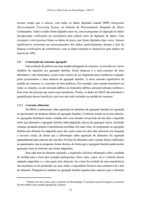 Pobreza e Bem-Estar em Moçambique - International Food Policy ...