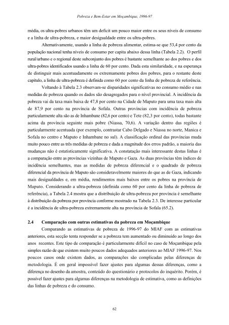 Pobreza e Bem-Estar em Moçambique - International Food Policy ...