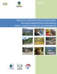 proyecto hidroeléctrico reventazón: estudios ambientales ... - IFC