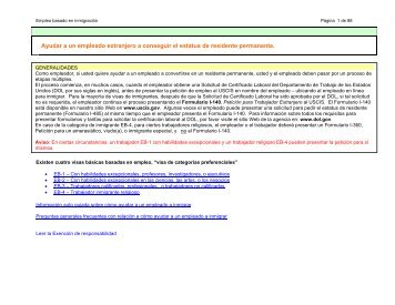 Ayudar a un empleado extranjero a conseguir el estatus de ... - uscis