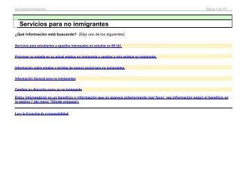 Servicios para no inmigrantes - uscis