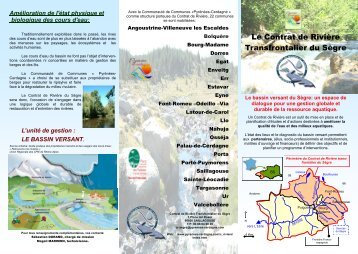 Le Contrat de Rivière Transfrontalier du Sègre - Pyrénées Cerdagne