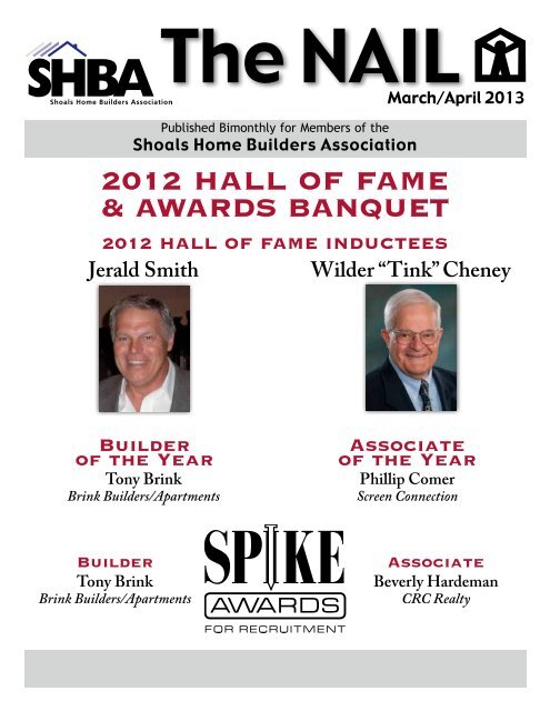 2012 Hall of fame &amp; awards Banquet - Shoals Home Builders ...