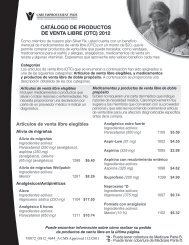 catálogo de productos de venta libre (otc) 2012 - Care Improvement ...