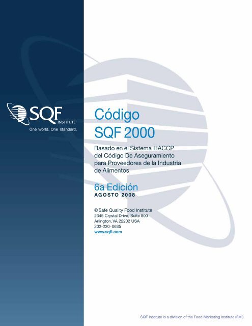 Código SQF 2000 - Safe Quality Food Institute