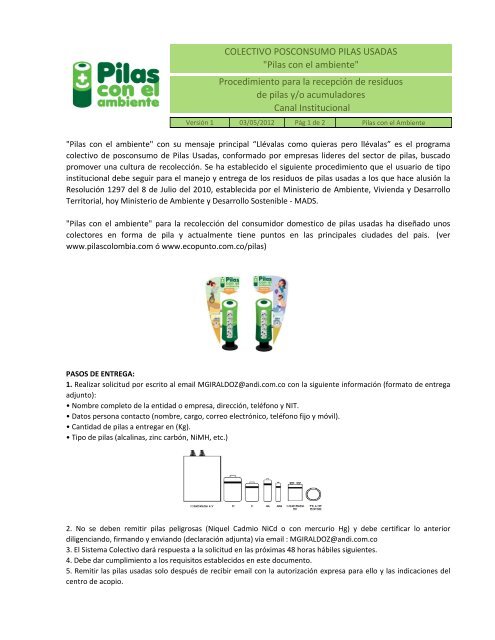 Pilas con el ambiente - Andi