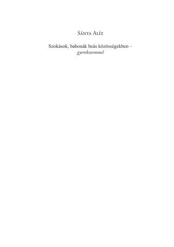 Sánta Alíz - BTK - Neveléstudományi Intézet - Pécsi ...