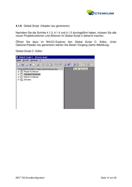 Os-Grundkonfiguration - Actemium