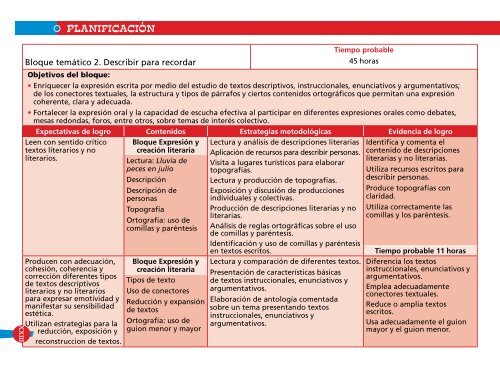 Libro de Texto Español 7 (Docente) - Secretaría de Educación