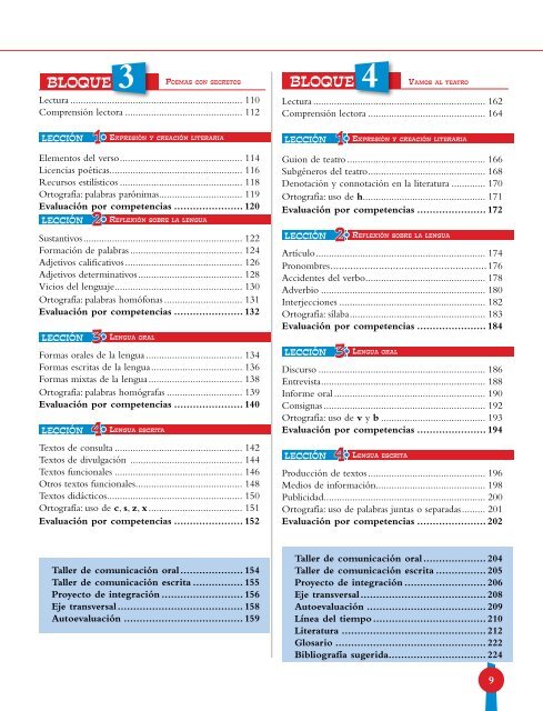 Libro de Texto Español 7 (Docente) - Secretaría de Educación