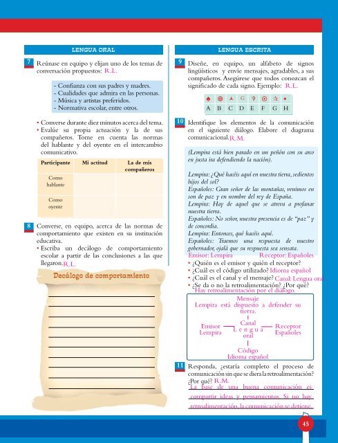 Libro de Texto Español 7 (Docente) - Secretaría de Educación