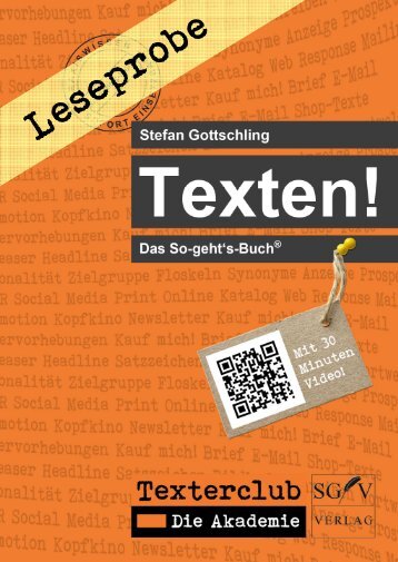 Leseprobe Texten! QR-Codes