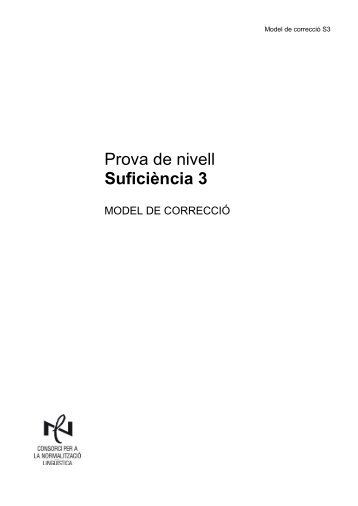 Model de correcció - Consorci per a la Normalització Lingüística