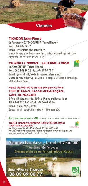 Carnet d'adresse BIO en Pays Catalan - Bio66