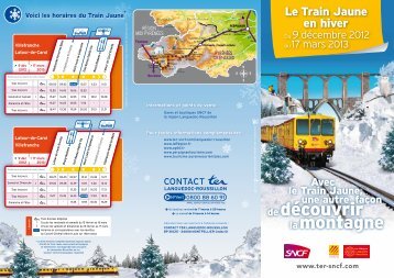 091412 Dépliant Train Jaune Verso - TER SNCF