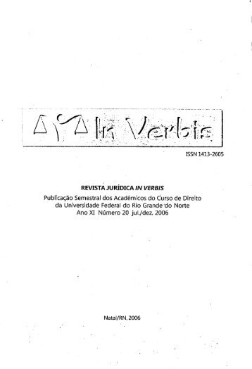 Edição 20 - Revista Jurídica In Verbis