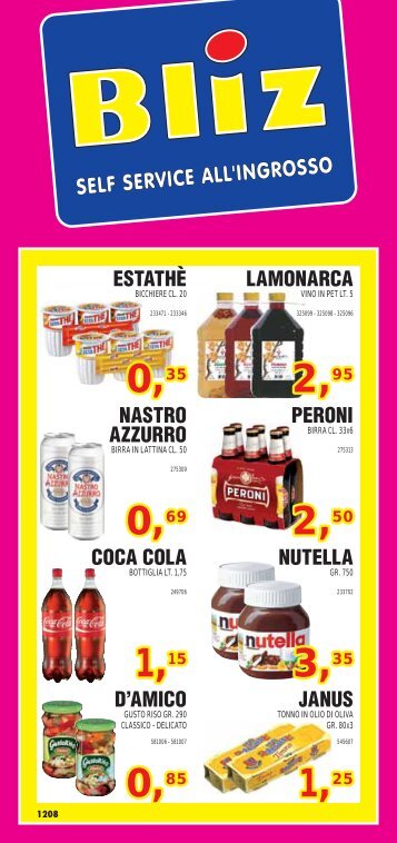 ESTATHÈ LAMONARCA COCA COLA NUTELLA D ... - world mark