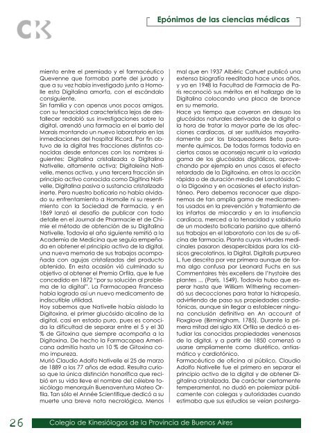 Revista Kinesiologos 26 - Colegio de Kinesiólogos de la Provincia ...