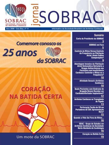 Jornal SOBRAC - Departamentos Científicos