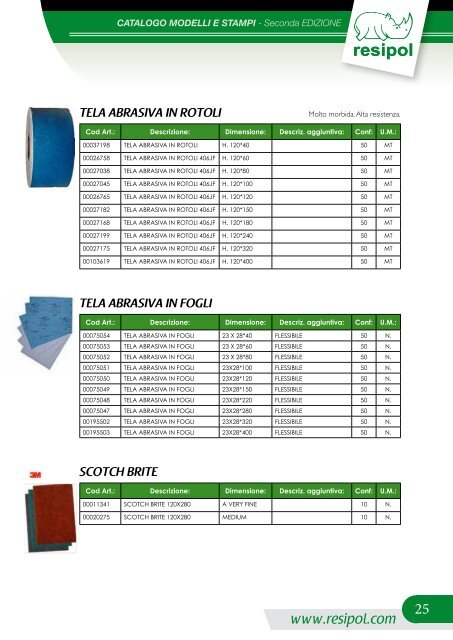 CATALOGO MODELLI E STAMPI - Resipol