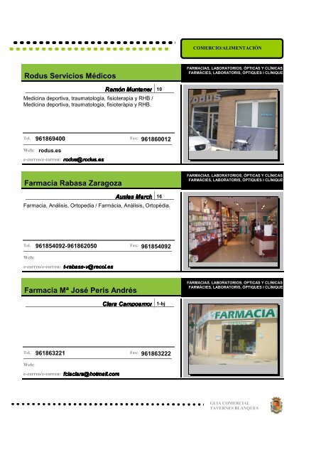 GUIA COMERCIAL TAVERNES BLANQUES