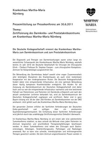 Presseinformation als PDF-Download - Martha-Maria