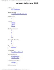 Manual de Referencia del lenguaje de Formato CISIS - BVS