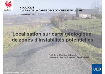 Christian Schoeder - Service de Géologie